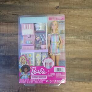 Barbie You Can Be Anything Ice Cream Shop  Playset Blonde Doll NWT